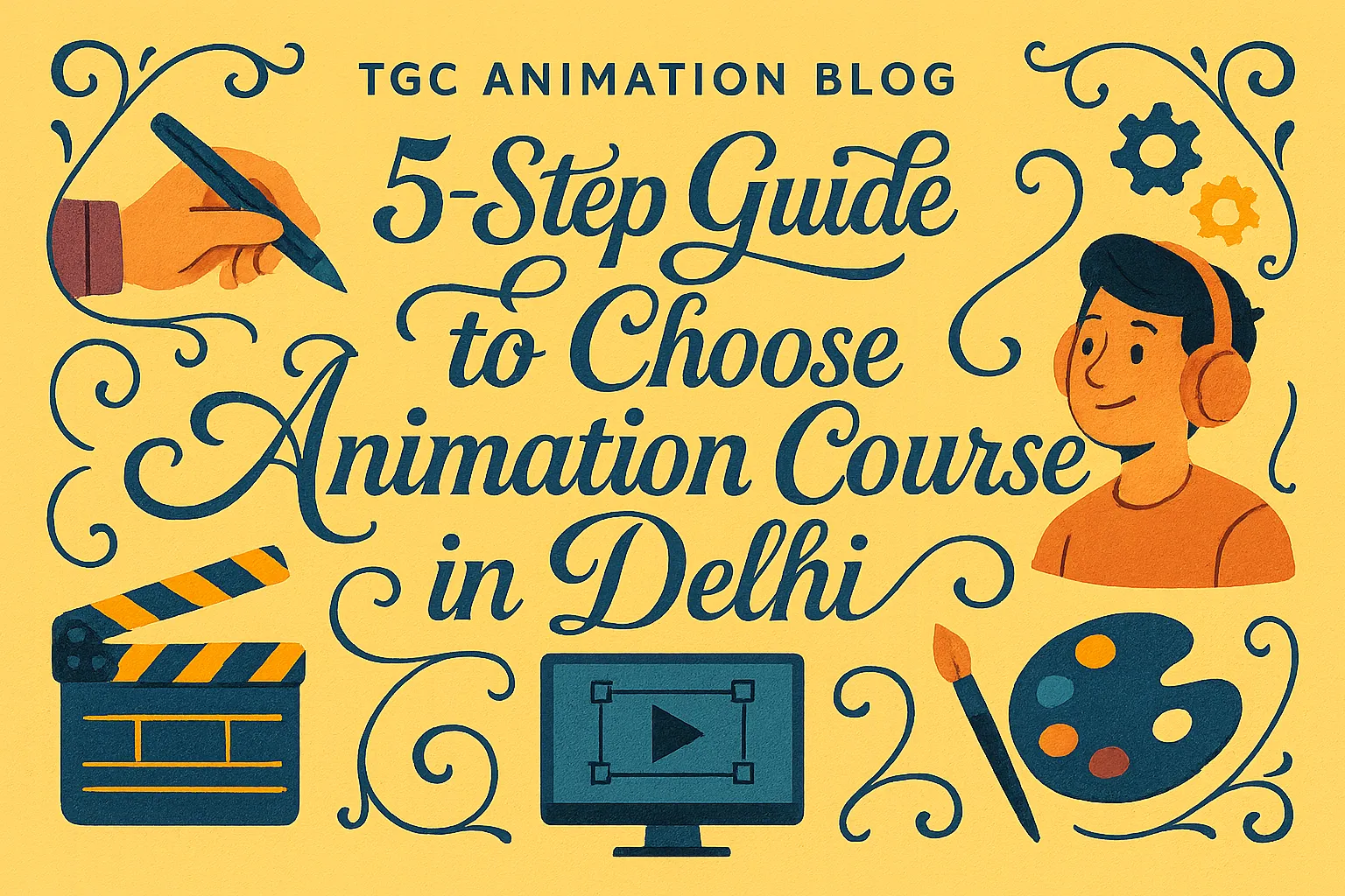 5 step guide to choose animation course in Delhi